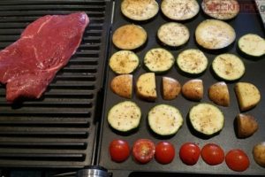 400g írsky Rumpsteak + cuketa, baklažán, zemiak